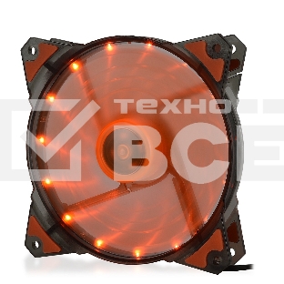 Вентилятор для корпуса Crown CMCF-12025S-1223 черный/оранжевый, 120 мм, 1650 об/мин, 28 дБ, 3 pin