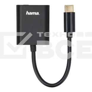 Разветвитель USB 2.0 Hama 00135748 2порт. черный