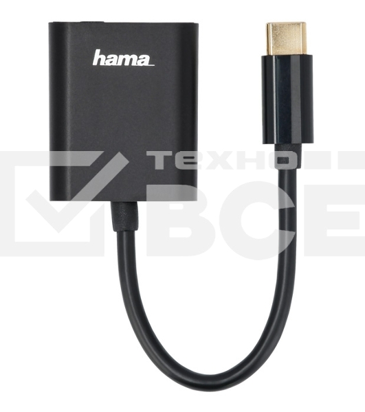 Разветвитель USB 2.0 Hama 00135748 2порт. черный