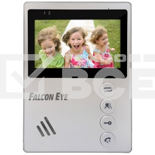 Видеодомофон Falcon Eye VISTA цветной, подключение 2-х вызывных панелей,  без трубки (Hands Free), управление электрозамком, цвет корпуса: белый, нап