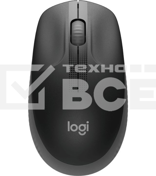 Мышь беспроводная Logitech M190 черный, 1000 dpi, радиоканал, USB, кнопки - 3