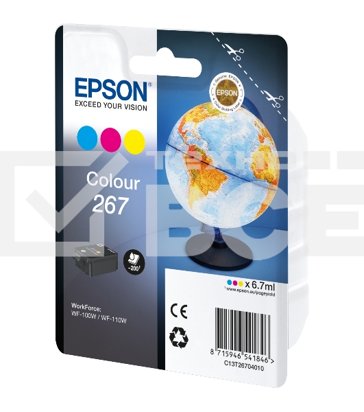 Картридж Epson T267 (C13T26704010) цветной (200 стр) для WF-100