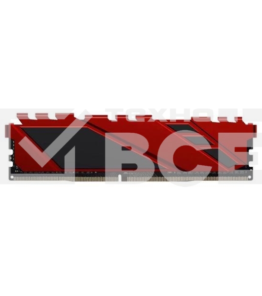 Оперативная память NETAC Shadow, DDR4, 16GB (1x16GB), 3200MHz, CL16, с радиаторами, красный