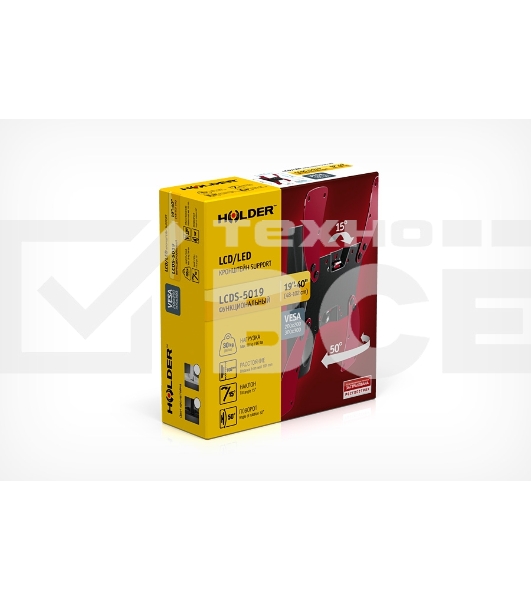 Кронштейн для телевизора Holder LCDS-5019 черный 22