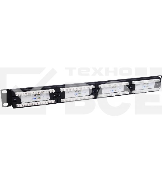 Патч-панель  NTSS-PP-1U-24-UTP-RJ45-6-D 19