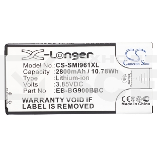 Аккумулятор CS-SMI961XL для Samsung Galaxy S5 3.85V, 2800mAh, 10.78Wh