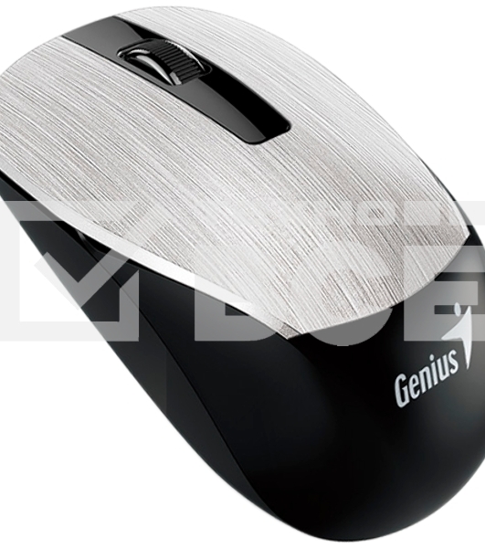 Мышь беспроводная Genius NX-7015 серый металл, 1200 dpi, радиоканал, USB, кнопки - 3