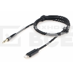 Кабель-переходник USB Cablexpert CCAB-AP35M-1M-B, Lightning/Jack3.5, Mobile, 1м, черн, коробка, фото2
