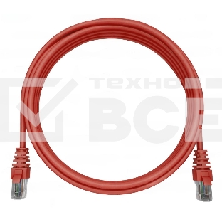Патч-корд NTSS NTSS-PC-UTP-RJ45-5e-0.3-LSZH-RD NTSS-PC-UTP-RJ45-5E-0.3-LSZH UTP RJ-45 вил.-вилка RJ-45 кат.5E 0.3м красный LSZH (уп.:1шт)
