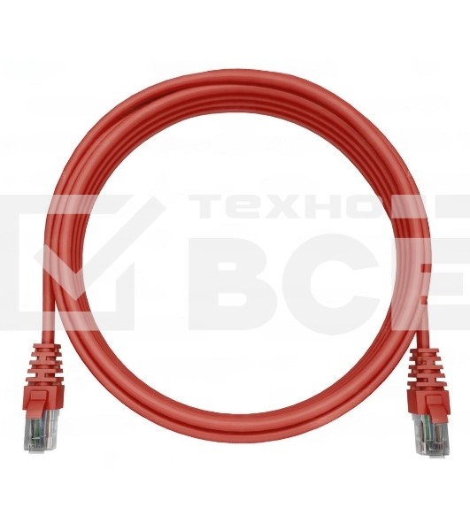 Патч-корд NTSS NTSS-PC-UTP-RJ45-5e-0.3-LSZH-RD NTSS-PC-UTP-RJ45-5E-0.3-LSZH UTP RJ-45 вил.-вилка RJ-45 кат.5E 0.3м красный LSZH (уп.:1шт)