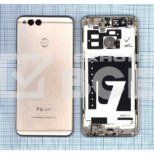 Задняя крышка для Huawei Honor 7X  золотая