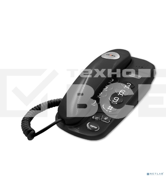Проводной телефон teXet TX-238 черный