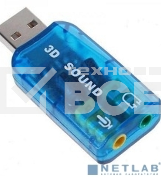 Звуковая карта USB TRUA3D (C-Media CM108) 2.0 Ret