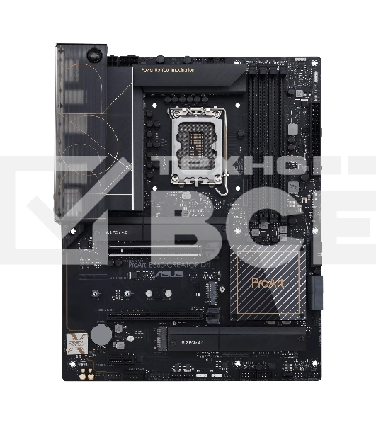 Материнская плата ASUS ProArt B660-CREATOR D4, LGA 1700, Intel B660, 4xDDR4, 4xSATA, 3xM.2, 1xPCIe 5.0 x16, 1xPCIe 3.0 x4, 1xHDMI, 1xUSB-C, 2x 2.5Gb LAN, 4xUSB 2.0, 4xUSB 3.2 Gen 1, 1xUSB-C 3.2 Gen 2, 5x3.5 мм, 7.1, ATX