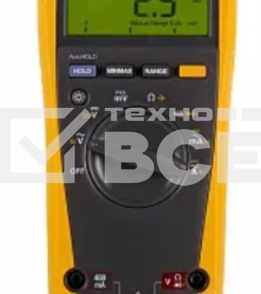 Мультиметр FLUKE 177цифровая 1000мА Диод тестжелтый черный 0,42кг