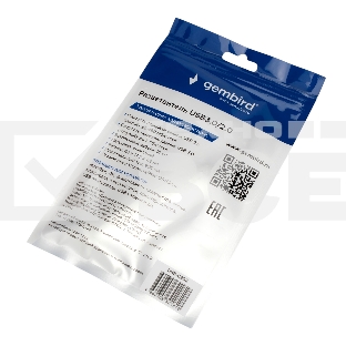 Разветвитель USB3.0/2.0 Gembird UHB-C202, USB3.0, 3xUSB2.0, кабель Type-C 10 см, алюминий, пакет