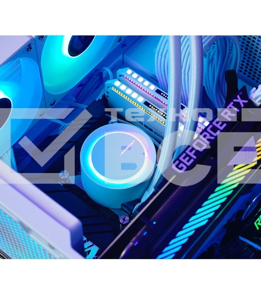 Система жидкостного охлаждения JONSBO TG-240 белый 120мм алюминий+медь 1800rpm 35.4db 4-pin 260W