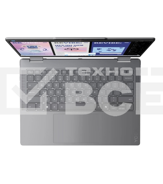 Ноутбук Lenovo Yoga 7 2-in-1 14ILL10 14'(1920x1200 OLED)/Touch/Intel Core Ultra 5 226V(2.1Ghz)/16384Mb/512PCISSDGb/noDVD/Int:Intel Arc graphics/Cam/BT/WiFi/70WHr/war 1y/1.38kg/luna grey/Win11Home + 65W, Pen, RU kbd