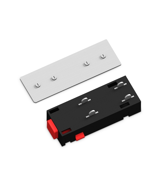 GL1106 BK черный коннектор питания с соединителем для шинопровода Magnetic 220V 68*28.5*18
