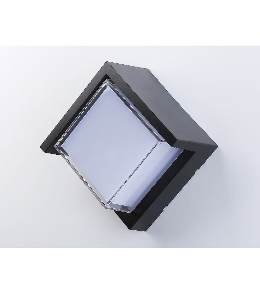 Уличный настенный архитектурный светильник ST5233 BK черный IP65 LED 4200K 12W 220*220*100
