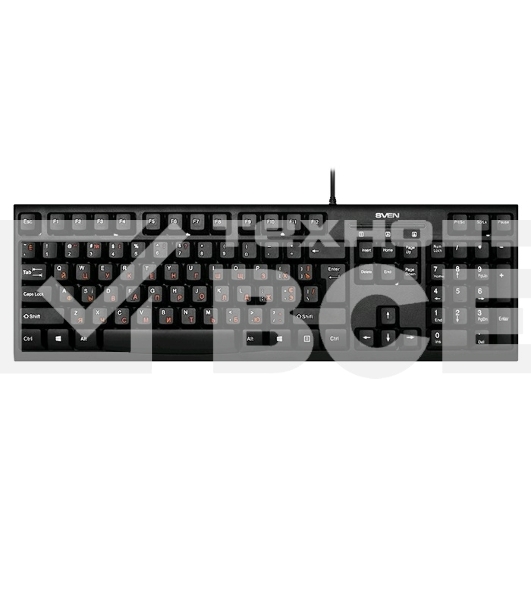 Клавиатура проводная SVEN KB-S300/USB/WIRED/Black