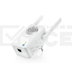 Сетевой адаптер TP-Link SOHO TL-WA860RE 300Mbps Wireless N Wall Plugged Range Extender with AC Passthrough, QCA(Atheros), 2T2R, 2.4GHz, 802.11b/g/n, 1 10/100Mbps LAN port, Range Extender button, Range Extender mode, suppo поставляется без кабеля RJ-45, фото2