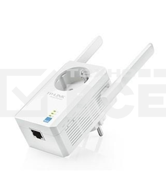 Сетевой адаптер TP-Link SOHO TL-WA860RE 300Mbps Wireless N Wall Plugged Range Extender with AC Passthrough, QCA(Atheros), 2T2R, 2.4GHz, 802.11b/g/n, 1 10/100Mbps LAN port, Range Extender button, Range Extender mode, suppo поставляется без кабеля RJ-45