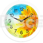 Часы настенные кварцевые Energy модель ЕС-97 подсолнух, фото2