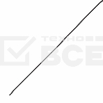 Термоусаживаемая трубка клеевая Rexant 6,0/1,5 мм, (4:1), черная, упаковка 10 шт. по 1 м, фото 1