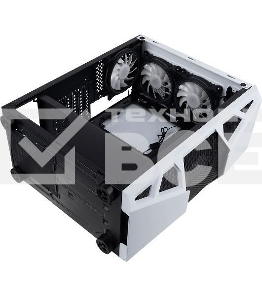 Компьютерный корпус AeroCool / Formula CL-3303W RGB белый без БП ATX 6x120mm 2xUSB2.0 1xUSB3.0 audio bott PSU