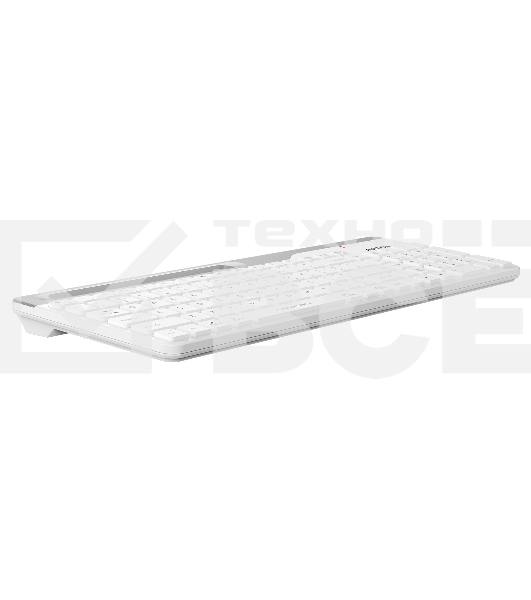 Клавиатура A4Tech Fstyler FBK25 беспроводная, USB, Bluetooth/Радиоканал, белый/серый