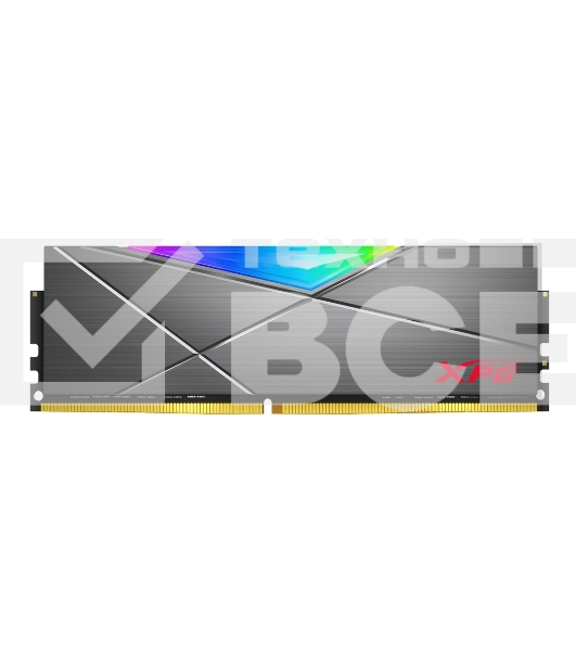 Оперативная память XPG Spectrix D50 RGB, 16GB (2x8GB), DDR4, 3600MHz, CL18, с радиаторами, серый, RGB