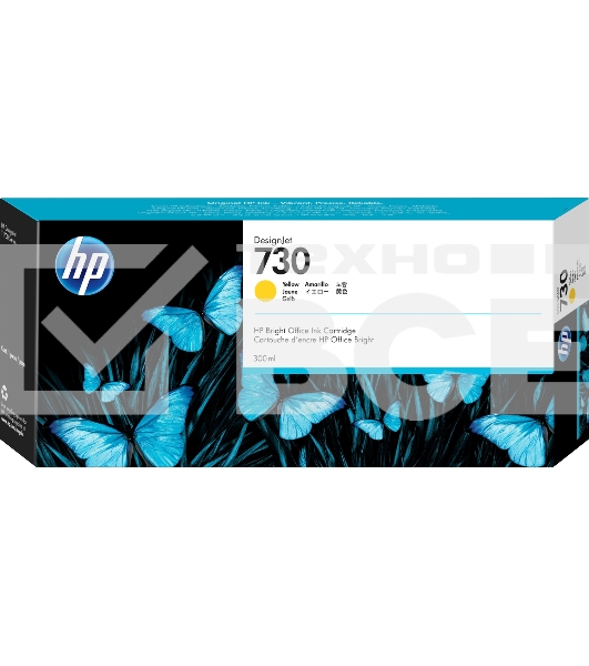 Картридж струйный HP 730 желтый для DesignJet T1700 (44