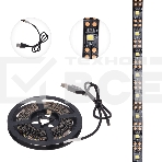 Лента LED с USB-коннектором 5 В, IP23, SMD 2835, 60 LED/м 3 м белый (6500 K) LAMPER, фото 1