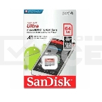 Флеш карта microSD 64GB SanDisk microSDXC Class 10 Ultra UHS-I A1 140MB/s, фото5