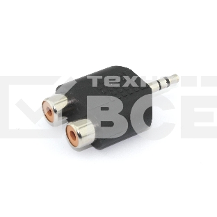Переходник с miniJack на RCA (тюльпан) 2 канала