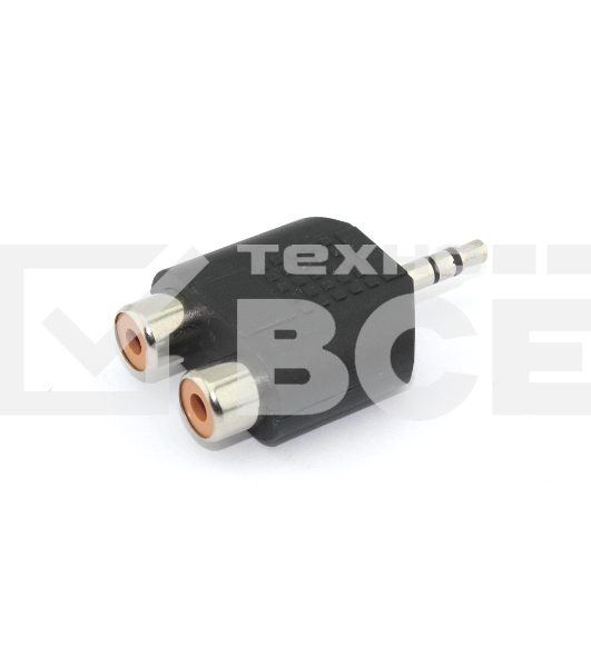 Переходник с miniJack на RCA (тюльпан) 2 канала