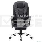 Кресло Defender CARDINAL черный, экокожа, 120 кг, подставка для ног, механизм качания, фото12