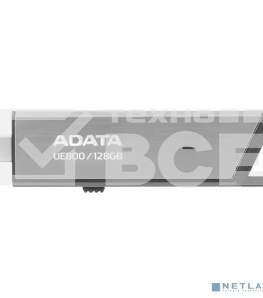 Флеш диск A-Data 128Gb Type-C UE800 AELI-UE800-128G-CSG USB3.2 серебристый