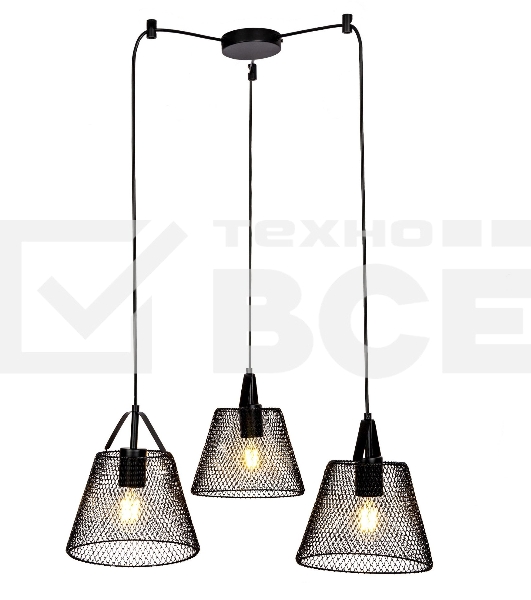 Светильник подвесной HIPER H155-2 3E2740Вт BLACK
