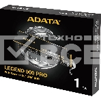 Накопитель SSD ADATA LEGEND 1Tb 900 PRO, M.2(22x80mm), NVMe 1.4, PCIe 4.0 x4, 3D NAND, R/W 7400/6000MB/s, IOPs н.д./н.д., TBW 600, DWPD 0.3 (5 лет), фото3