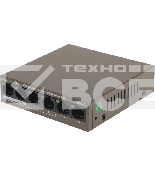 Коммутатор Tenda TEF1106P-4-63W 6PORT 100M 4POE