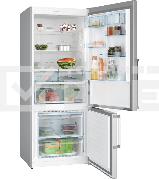 Холодильник Bosch KGN76CI30U серебристый двухкамерный 406/115л морозилка снизу, No Frost