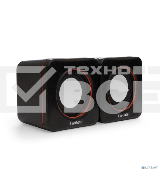 Акустическая система 2.0 ExeGate EX287050RUS Disco 160 (питание USB, 2х3Вт (6Вт RMS), 100-20000Гц, черный)
