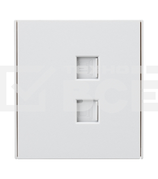 Розетка Kranz STRONG компьютерная двойная RJ45+RJ45 кат6 с/у жемчуг