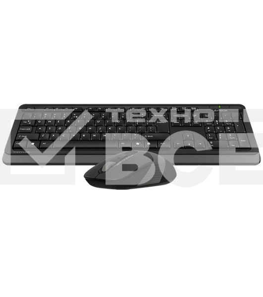 Комплект клавиатура+мышь A4Tech FStyler FG1010 беспроводной, USB, 2000 DPI, чёрный