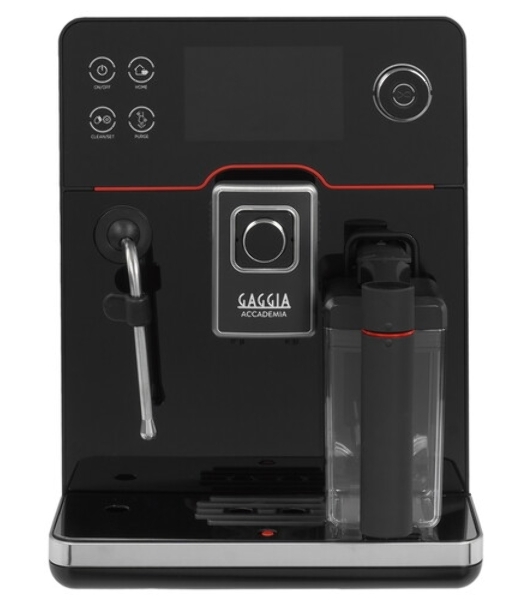 Кофемашина автоматическая Gaggia RI9781/01 NEW ACCADEMIA GLASS черный, молотый/зерновой, 1.6 л, 1900 Вт, 15 бар