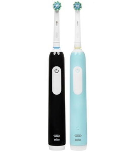 Набор электрических зубных щеток Oral-B Pro Series 1 бирюзовый/черный