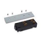 GL1106 BK черный коннектор питания с соединителем для шинопровода Magnetic 220V 68*28.5*18, фото 1