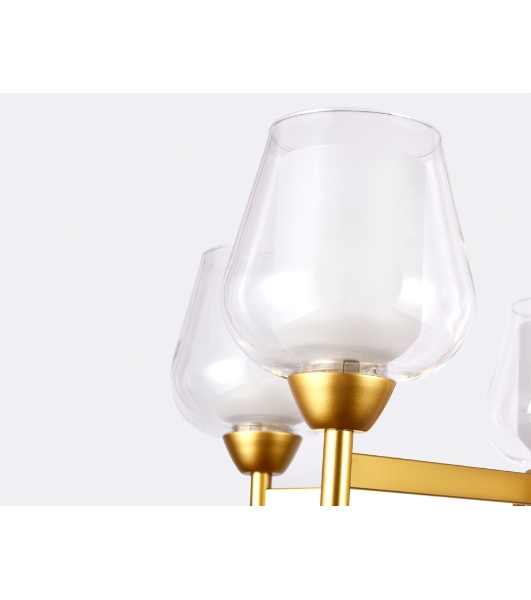 Светильник Ambrella light TR3154/5 GD/CL золото/прозрачный E27/5 max 40W D630*460